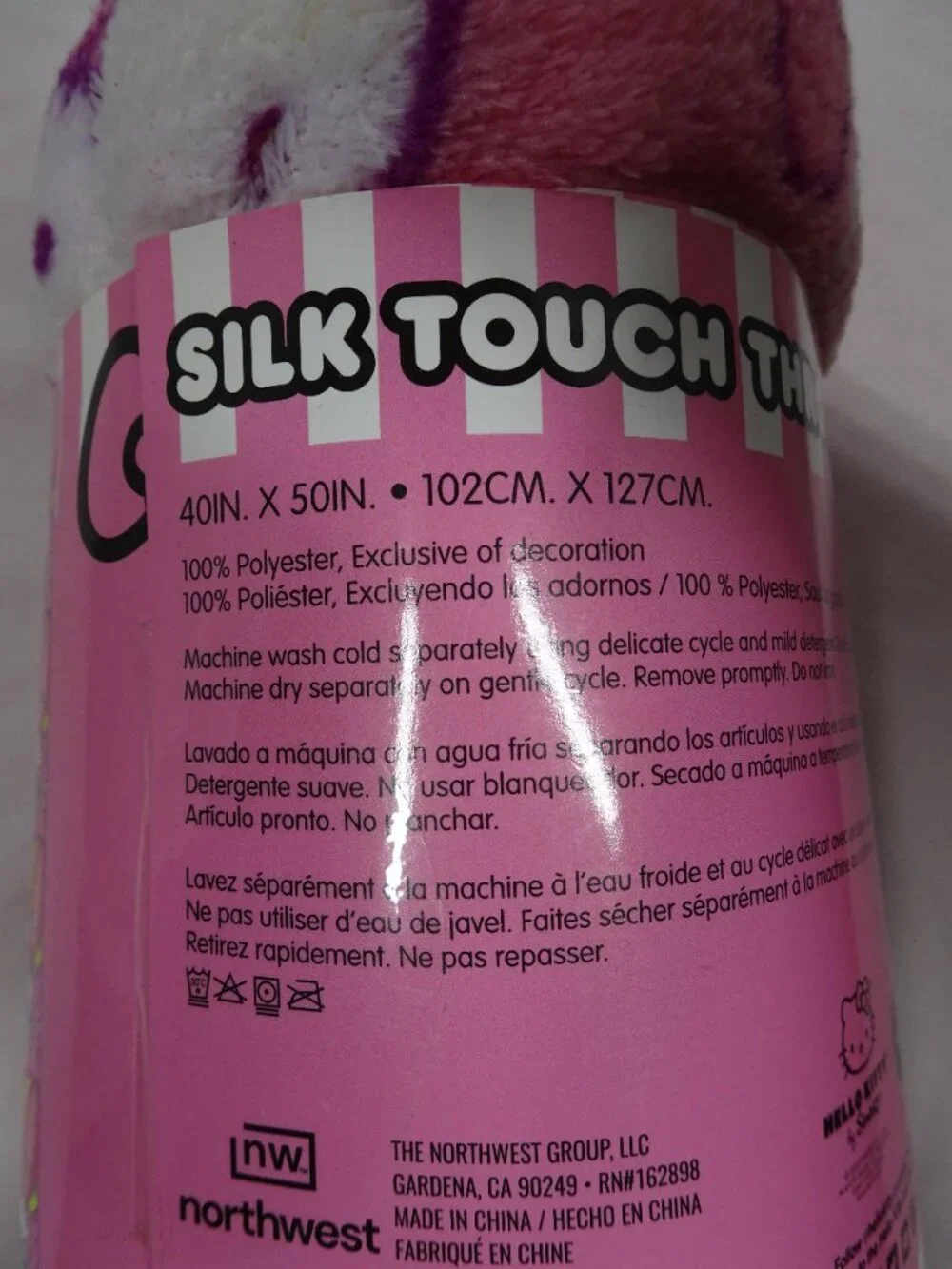 Hello Kitty Hot Air Balloon Pattern Silk Touch Throw Blanket 40inX50in